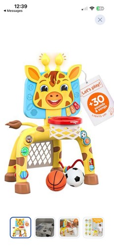 Toddler basketball hoop and - basketball,
