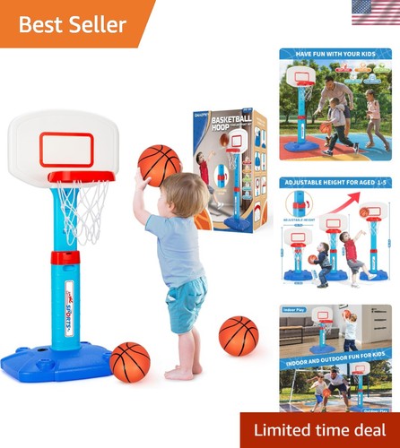 Fun mini basketball goal with - basketball,