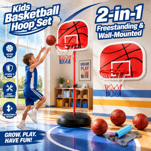 Kids basketball hoop 1 8m - -, 1.8m