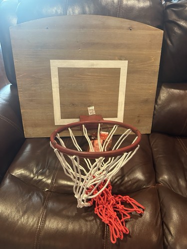 Wooden basketball goal - wooden,