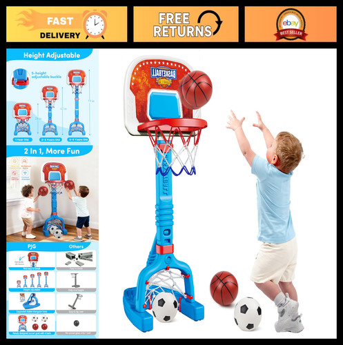 Adjustable toddler basketball - adjustable,